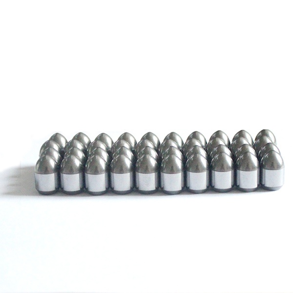 Tungsten carbide button for mine drills