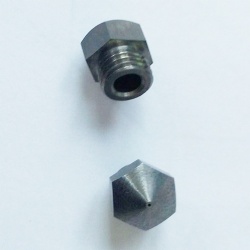 Customized carbide nozzle for 3D printer